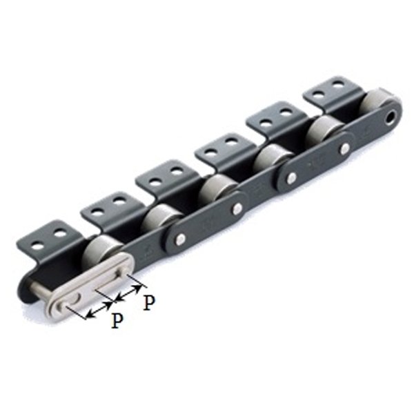 Double Pitch Conveyor Chain with Attachments